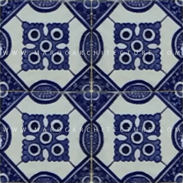 Hand painted Moroccan tile – 17124 - My Moroccan Tile