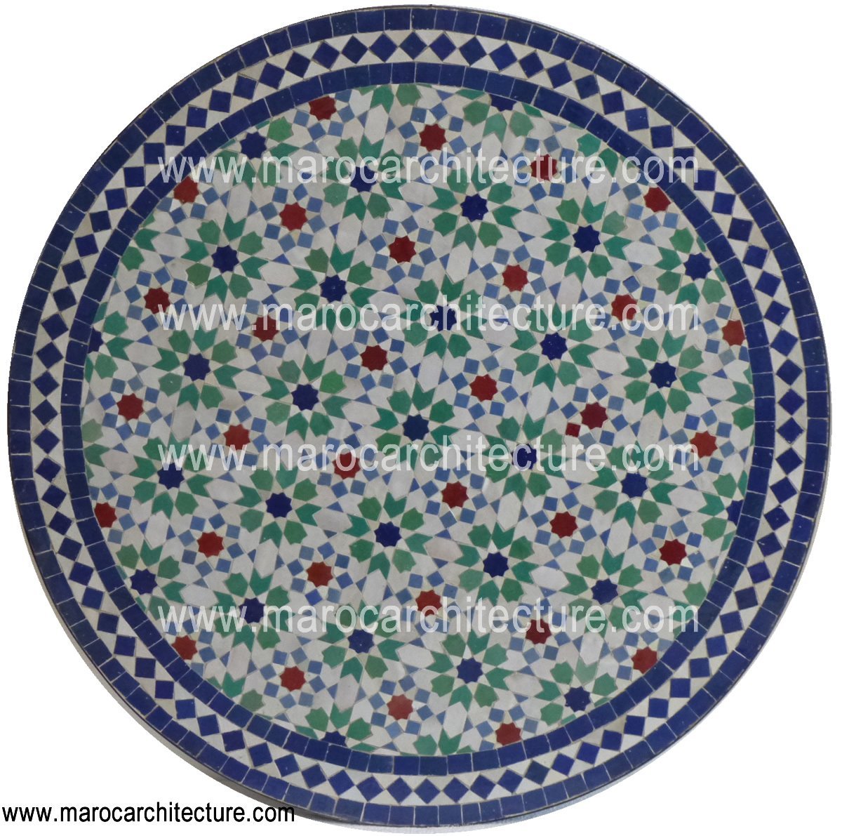 MOROCCAN MOSAIC TABLE 1912 - My Moroccan Tile